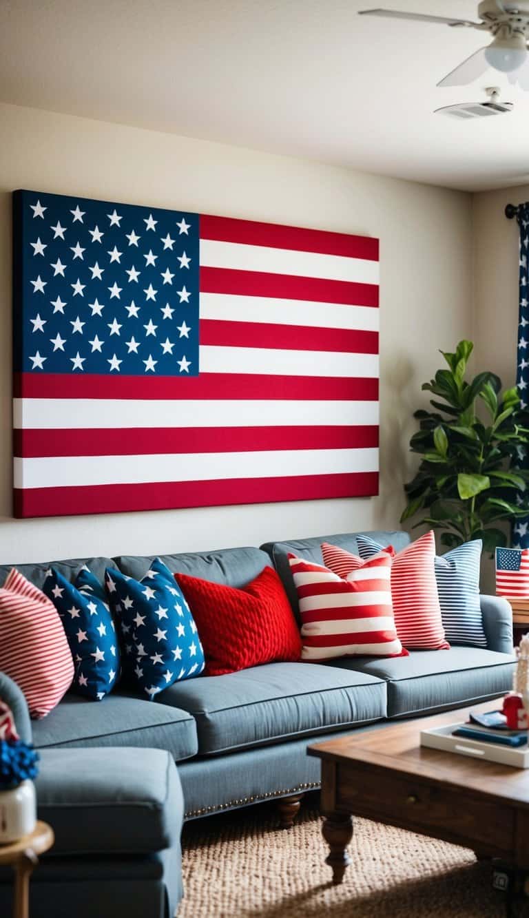 22 Patriotic American Living Rooms That Honor the Stars and Stripes