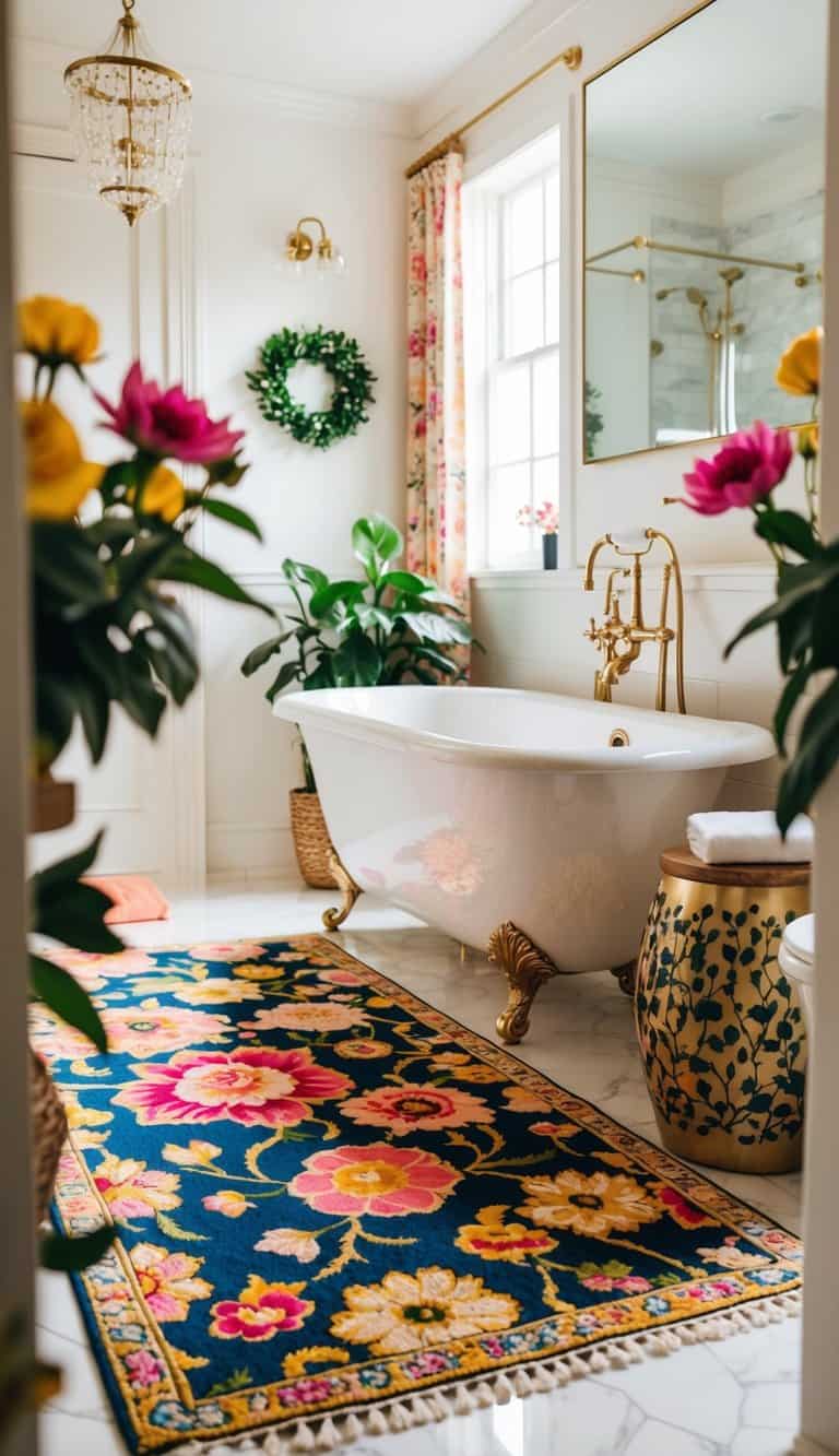 24 Gorgeous Floral Bathrooms Blooming with Style